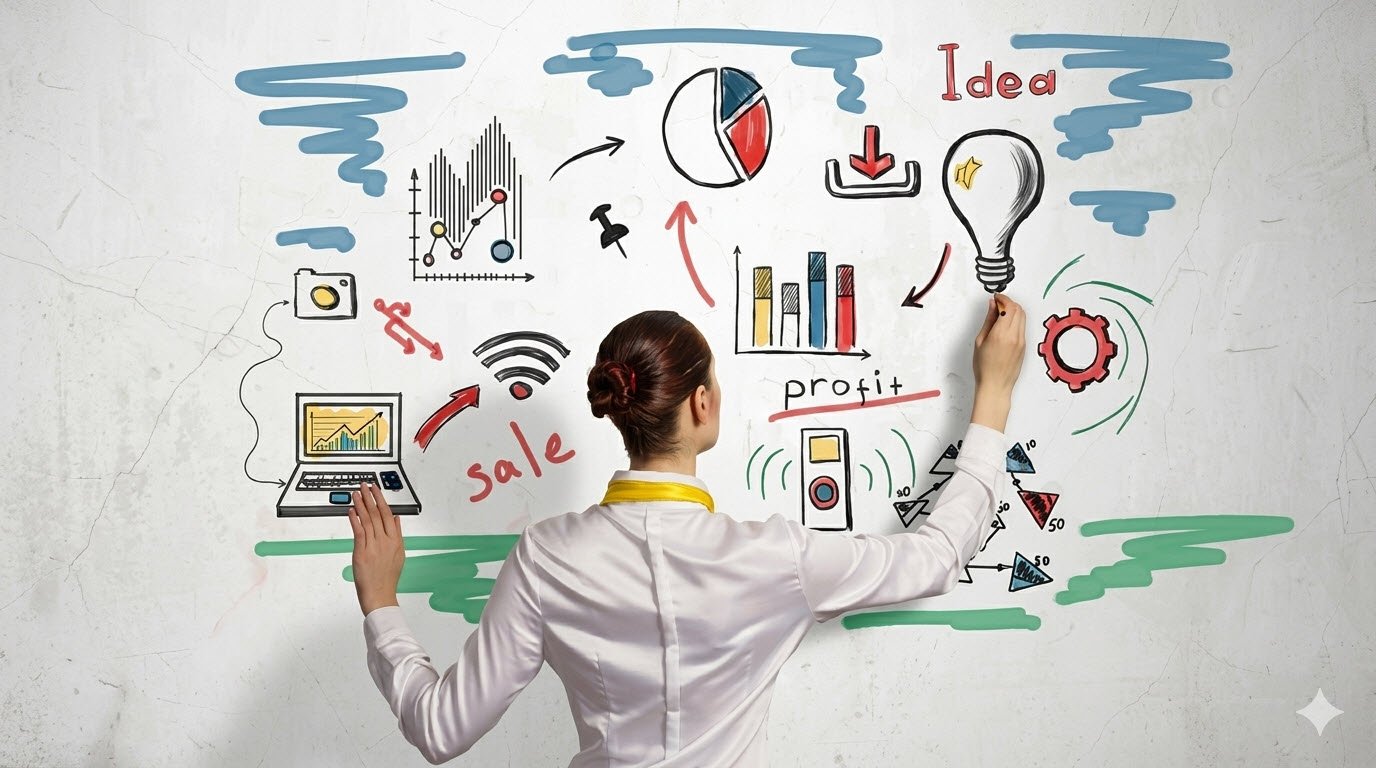 ¿ Deja de estar EN estado de alerta.? Señales de que tu cuerpo está en modo supervivencia y cómo recuperar tu calma 1 Profesional analizando cómo convertir una idea en negocio propiocero.